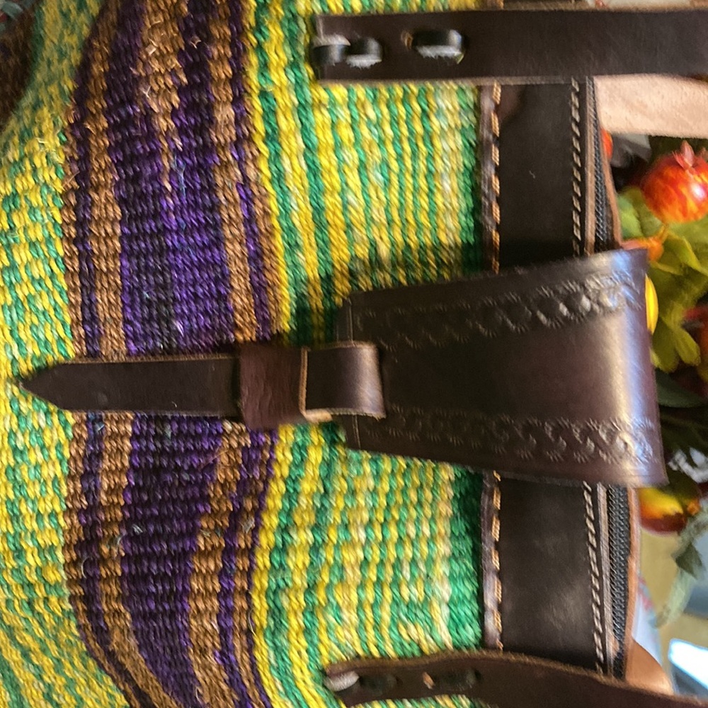 Multicolor Woven Tote Bag - Picture 4 of 8